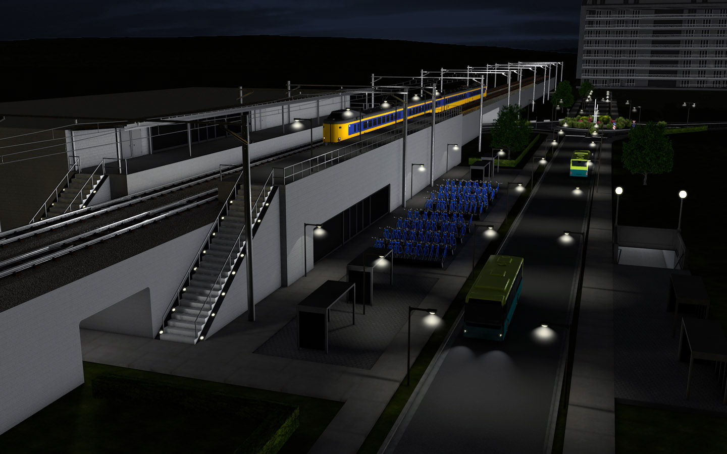 Lightronics toepassing bij het openbaar vervoer