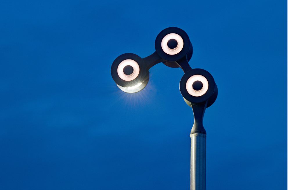 Lightronics SOR armatuur aan de Rijwaalpad in Andelst