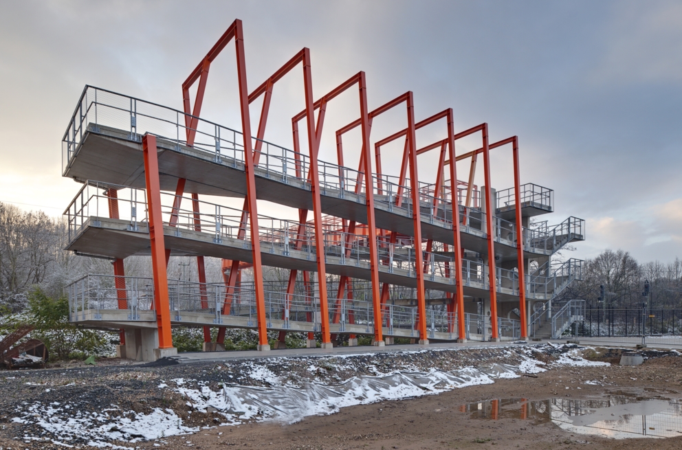 Lightronics SATEGO armaturen op de voetgangers- en fietsbrug Belvedere Brug in Keulen