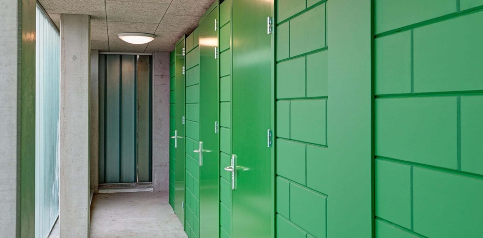 Lightronics armatuur DOTT EXTREME in een appartementencomplex Lightronics armatuur DOTT EXTREME in een appartementencomplex