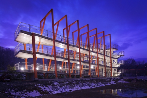 Lightronics SATEGO armaturen op de voetgangers- en fietsbrug Belvedere Brug in Keulen