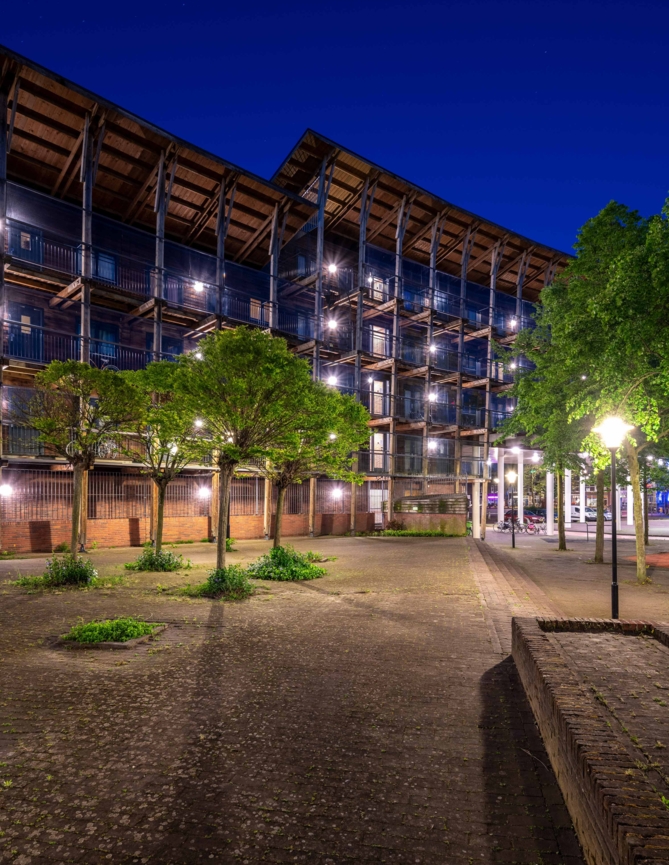 Lightronics DOTT, R3 en TPN armaturen in appartementencomplex Hoge Rij in Deventer