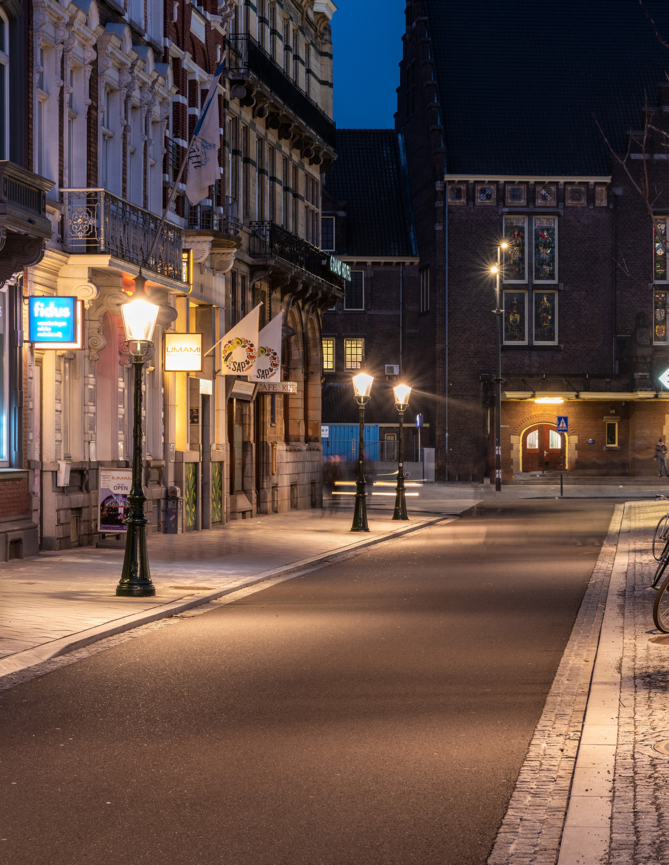 Lightronics OMA armaturen in de binnenstad van Maastricht Lightronics OMA armaturen in de binnenstad van Maastricht