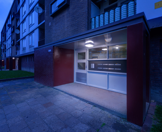 Lightronics TPB armatuur entree buiten Utrecht Mitros Lightronics TPB armatuur entree buiten Utrecht Mitros